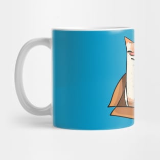 Red Point Siamese Cat in a Box Design Mug